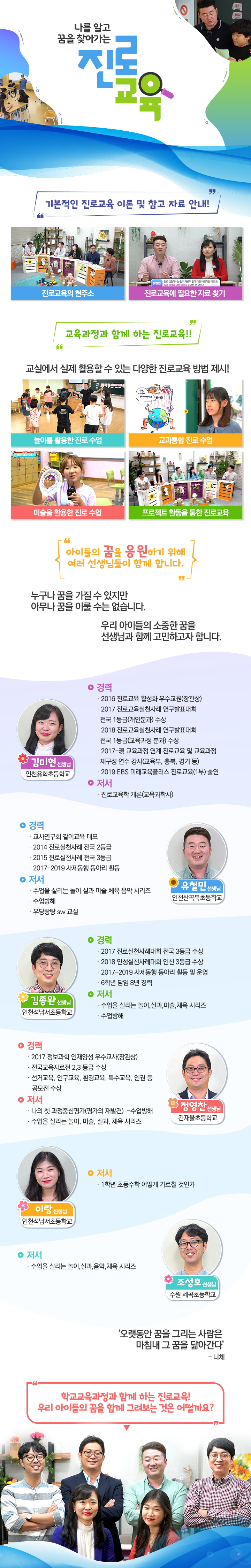 나를 알고 꿈을 찾아가는 진로교육 과정 소개 이미지