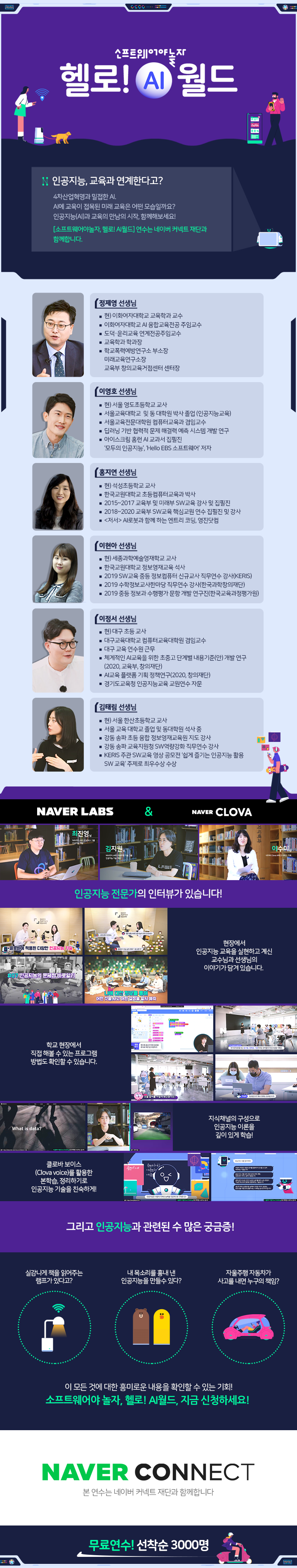 소프트웨어야 놀자 헬로! AI 월드 과정 소개 이미지