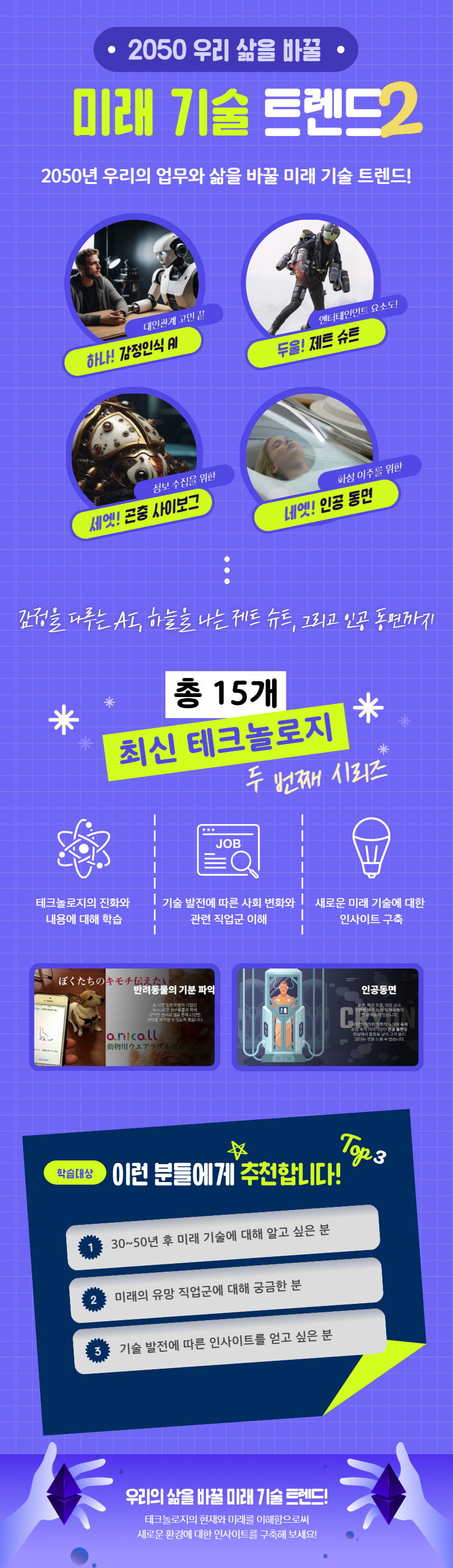 2050 우리 삶을 바꿀 미래 기술 트렌드2 과정 소개 이미지